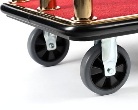 عربة نقل حقائب فندقية ذهبي صغير