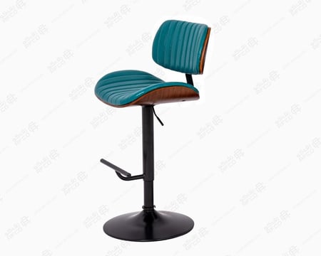 كرسي بار  جلد خشب