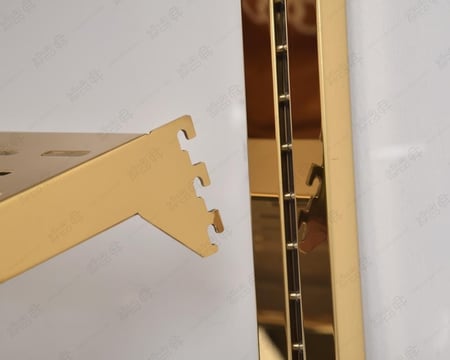 عمود تثبيت رفوف جدارية مفرز استيل