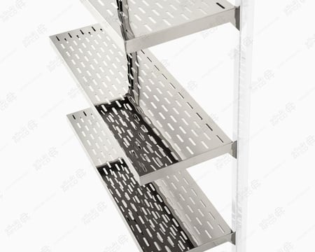 رفوف جدارية على العمود