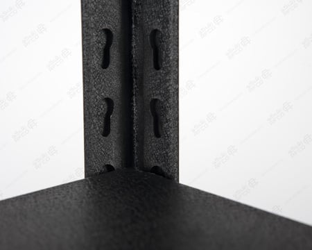 رف تخزين حديد أسود بـ 5 ارفف صاج – حمولة 200 كجم للرف