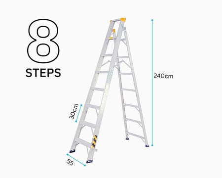 سلم مزايا المنيوم عالي الارتفاع