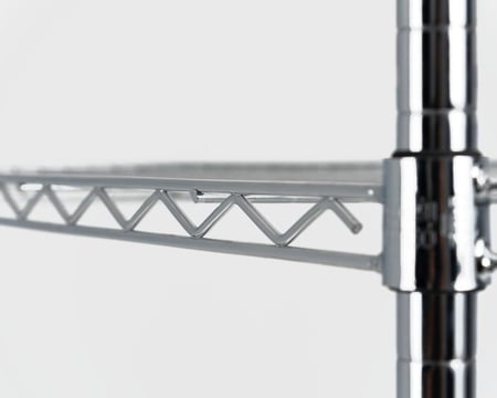 ارفف زاوية شبك كروم