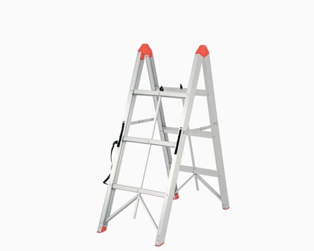 سلم المنيوم جهتين تصميم فرنسي