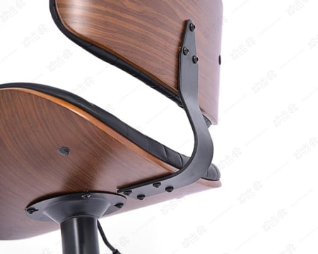 كرسي بار  جلد خشب