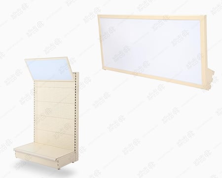 لوحات اعلانية على رفوف السوبرماركت مستطيلة 100*45 سم