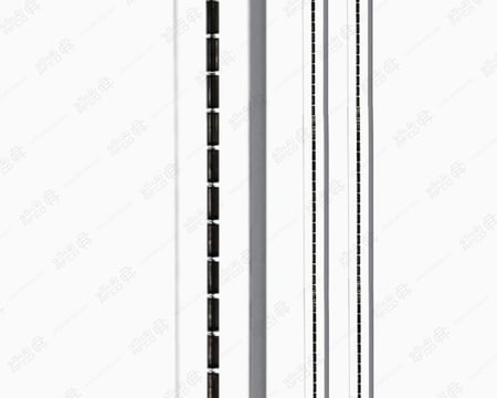 عمود تثبيت رفوف جدارية مفرز استيل