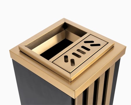 طفاية سجائر وسلة نفايات فندقية فاخرة استيل