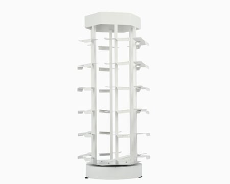 استاند عرض احذية سداسي دوار