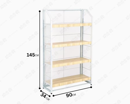 استاند 4 رف ظهر شبك 145*90*34 سم