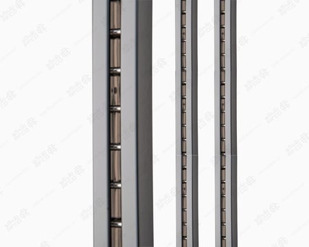 عمود تثبيت رفوف جدارية مفرز استيل
