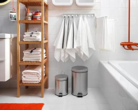 سلة نفاية كروم