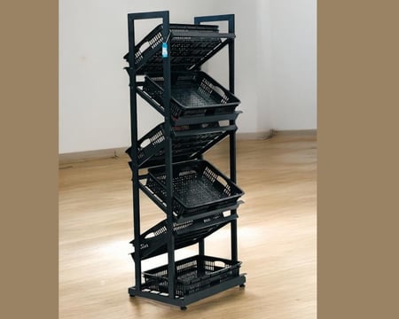 ستاند سلات خضار جهتين 6 رف