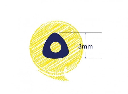 الوان خشبية , 24 لون ,شكل مثلث EDDICO