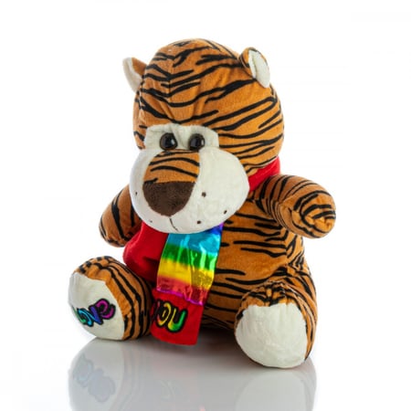 دمية محشوة بتصميم نمر لطيفة بحجم 30 سم