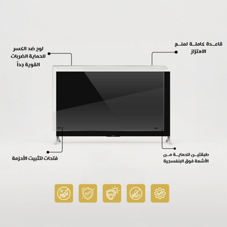 مزايا واقي الشاشة من الدروع الواقية ضد الكسر والخدوش شفاف 100 بالمئة ض