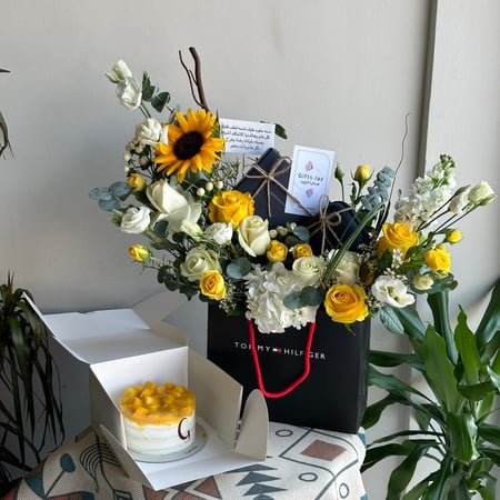 هدية رجالية تومي + كيكة جاناش | Tommy Men's Gift + Ganache Cake