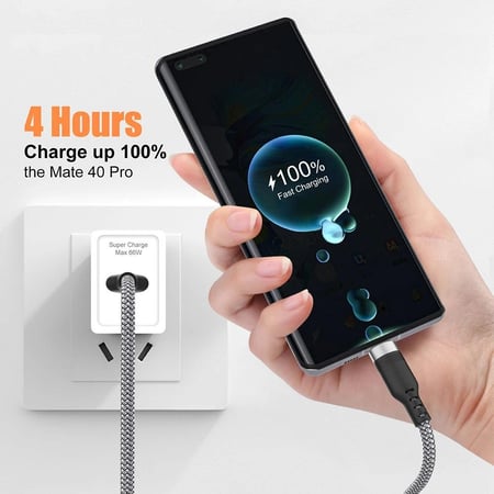 كابل شحن سريع USB من النوع C