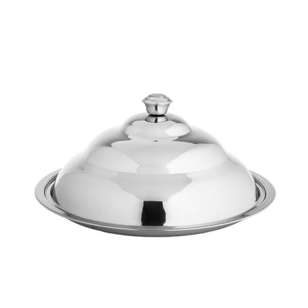 صحن كوزي ستيل بغطاء مقاس 45 سم