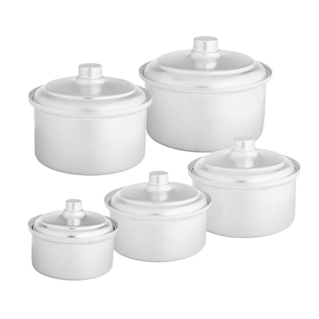 طقم قدور ألمنيوم نيوفلون 5 قطع