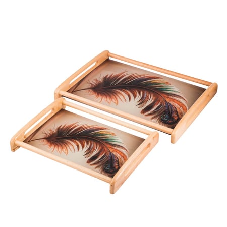 طقم تباسي خشب موديرن تركي مع سطح زجاجي مكون من 2 قطعة