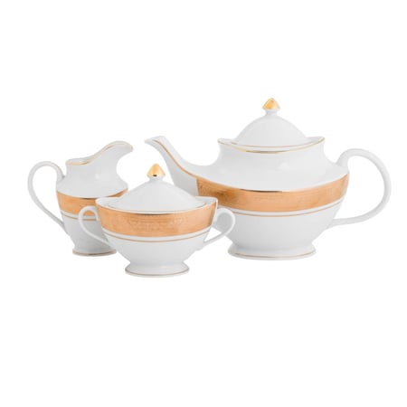 طقم شاي ريتشفاين من البورسلين 24 قطعة لـ 6 أشخاص