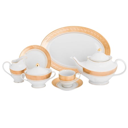 طقم شاي ريتشفاين من البورسلين 24 قطعة لـ 6 أشخاص