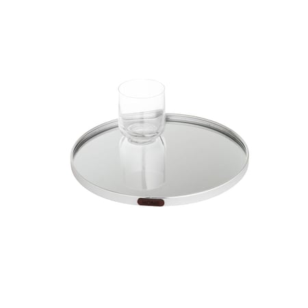 طوفرية ستيل مع مرآة دائرية مقاس وسط