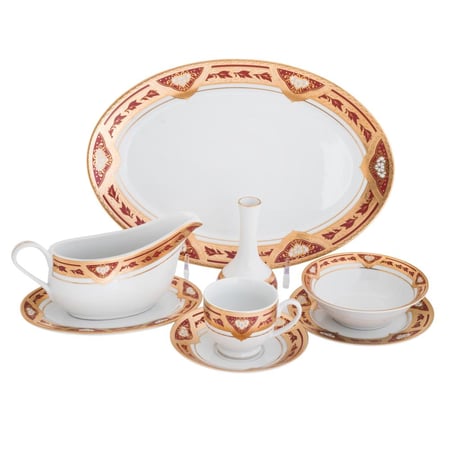 طقم حلى ريتشفاين من البورسلين 28 قطعة لـ 6 أشخاص