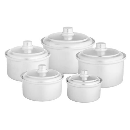 طقم قدور ألمنيوم نيوفلون 5 قطع