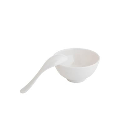 طقم شوربة ميلامين 15 قطعة 6 أشخاص لون أبيض