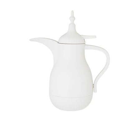 ترمس دلة نورا مفرد 0.7 لتر لون أبيض لولي