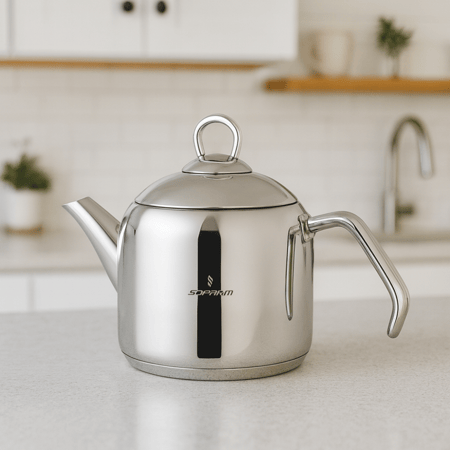 براد شاي سوفت استيل تركي سعة 1.25 لتر