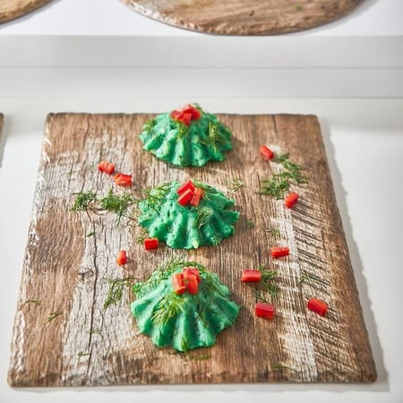 ستاند سناك ميلامين مستطيل 53 سم خشبي