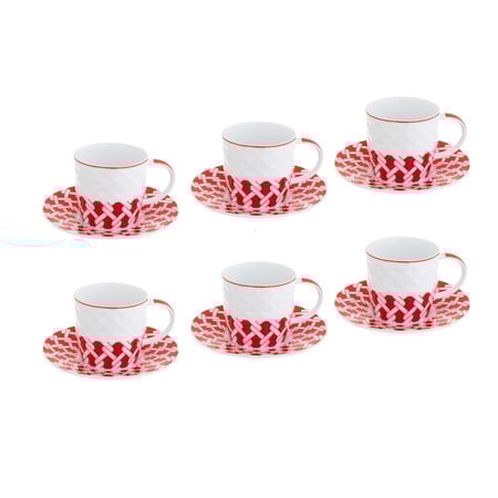 طقم فناجين قهوة تركي باترن 12 قطعة