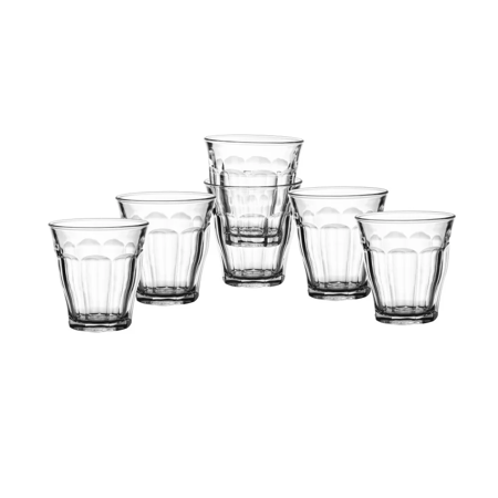 طقم كاسات شاي زجاج 6 قطعة فرنسي