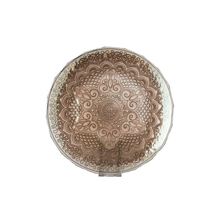 صحن تقديم زجاج تركي مدور مقاس 32 سم