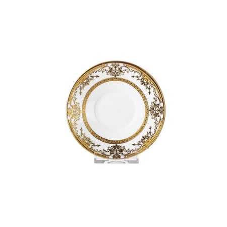 طقم شاي وقهوة بورسلين 18 قطعة ذهبي