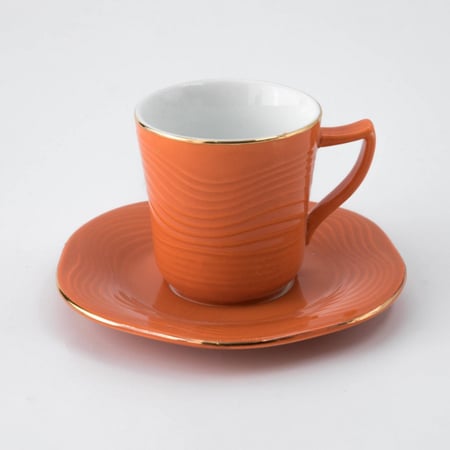 طقم فناجين قهوة تركي اورانج كلاسيك 12 قطعة