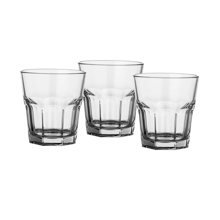 طقم كاسات زجاج تركي باشاباشي 3 قطع