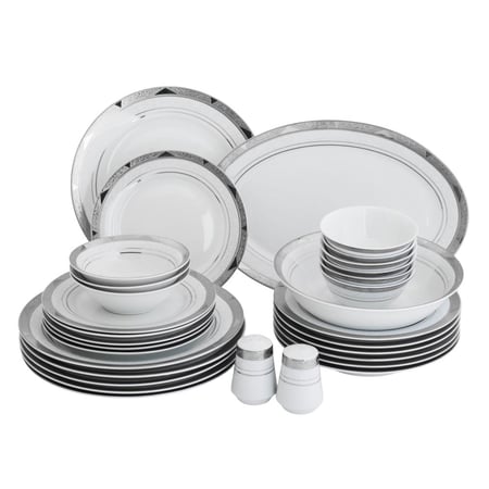 طقم عشاء ريتشفاين من البورسلين 32 قطعة لـ 6 أشخاص