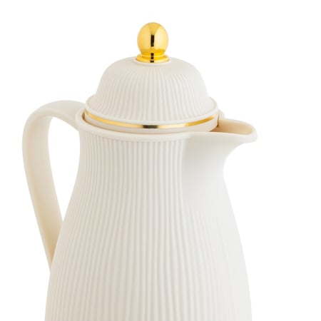 ترمس ليما مفرد مقاس 1 لتر لون أبيض