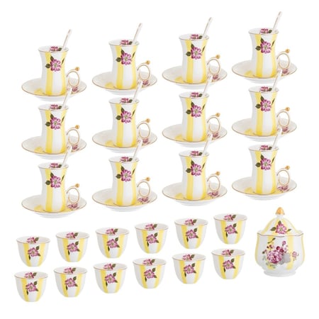 طقم شاي وقهوة بورسلين 50 قطعة