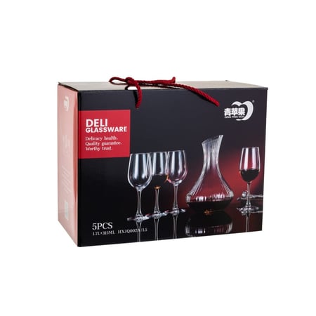 طقم جك مع كاسات زجاج 5 قطع