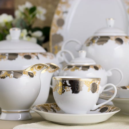 طقم سفرة بورسلين يانج فينج 97 قطعة