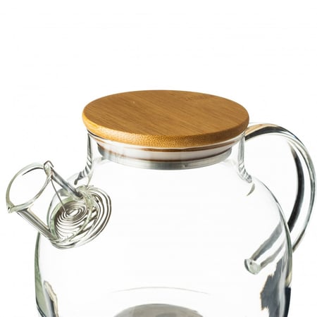 طقم شاي مع براد زجاج 5 قطع