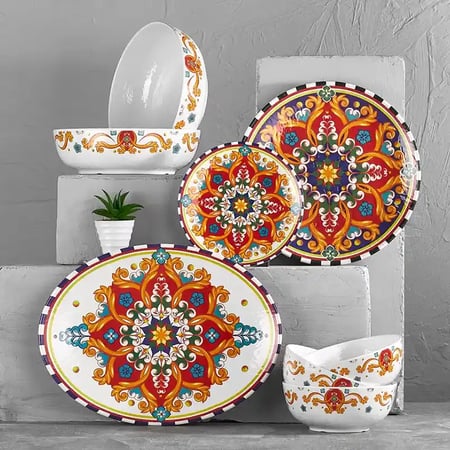 سرفيس تقديم ميلامين بيضاوي 49 سم قرطبة