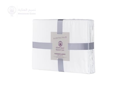 كيس لحاف  أبيض فندقي  4 قطع