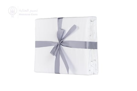 كيس لحاف  أبيض فندقي  4 قطع