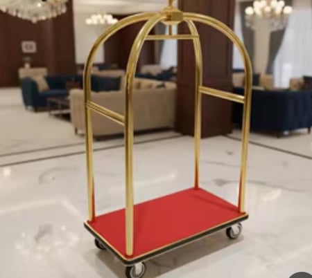 عربة نقل شنط فندقية فاخرة